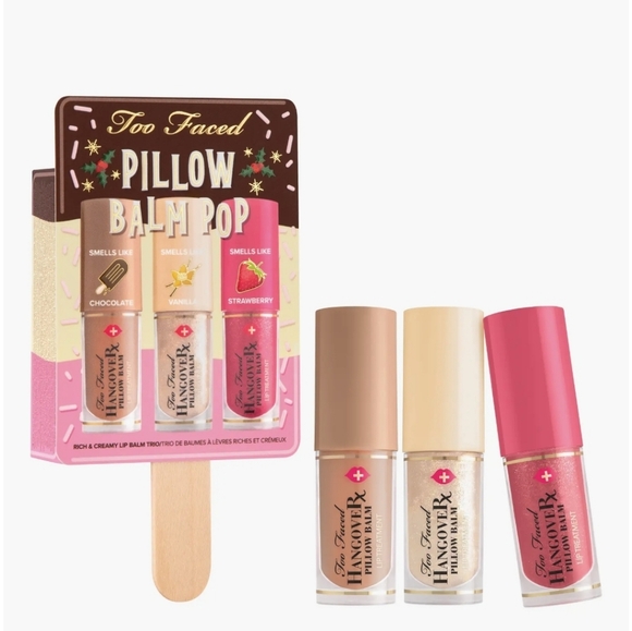 Too Faced Other - New Too Faced Pillow Balm Pop 3 pack Mini Holiday Balm Trio